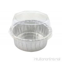 Aluminum Foil Ramekins Cup 2-11/16" For Muffin Cupcake Custard Baking Bake With Dome Lid 20Sets. - B017N2YSNW